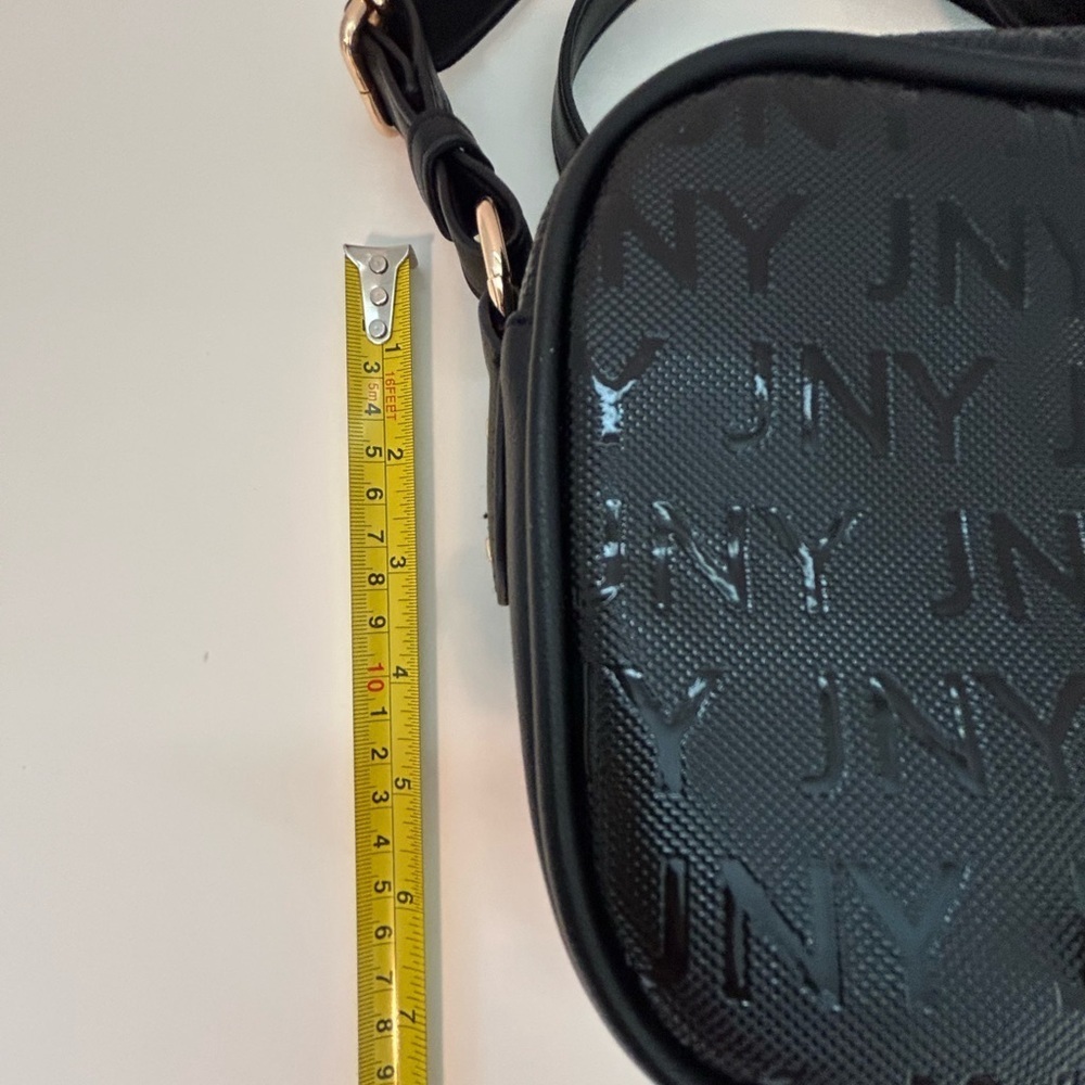 Jones New York Black Crossbody Bag with Gold Accents. - Picture 10 of 10